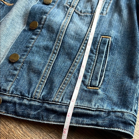 GAP Classic Blue Cropped Denim Jacket Medium - Picture 7 of 11